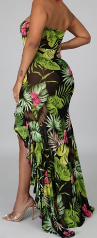 Image 2 of Bella Green Maxi Dress
