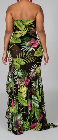 Image 3 of Bella Green Maxi Dress
