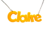 Image of Funky Personalised Acrylic Name Necklace - As Seen in Top of the Pops Magazine