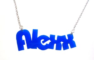 Image of Kitsch Custom Personalised Acrylic Name Necklace