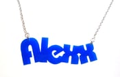 Image of Kitsch Custom Personalised Acrylic Name Necklace