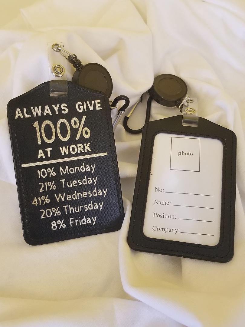 100% Work Badge | Kandy Rock Customs