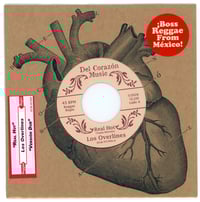 Image 5 of Los Overlines - (45rpm ) - "Real Hot / Real Hot Versión Dub" **w/download card & jukebox strip