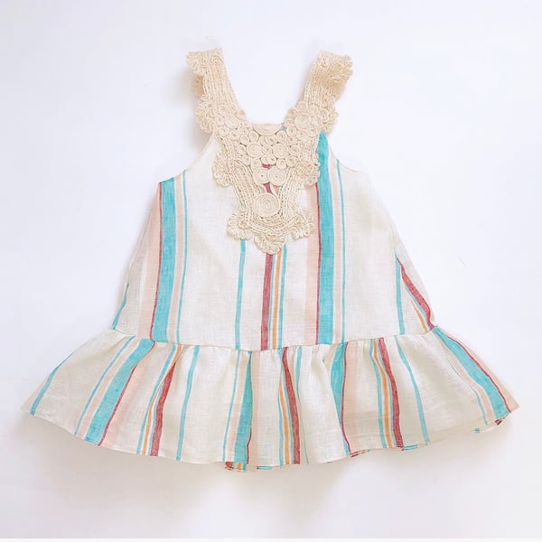 Image of Happy Stripes Summer Dress- last one