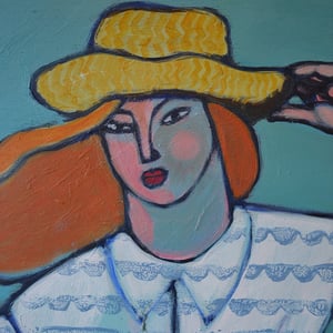 Image of Contemporary Painting, 'Grace, Maisie and Fly,' Poppy Ellis