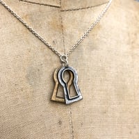 Image 1 of Vintage, double keyhole necklace