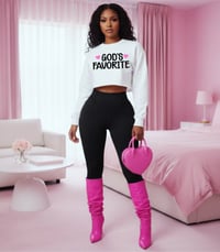 Image 2 of God’s Favorite Cropped Sweatshirt 