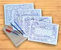 Isolation Colouring - set of four high quality colouring pages