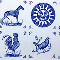 Image 4 of Delft tile collection “whippets and friends “