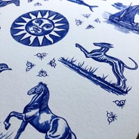 Image 3 of Delft tile collection “whippets and friends “