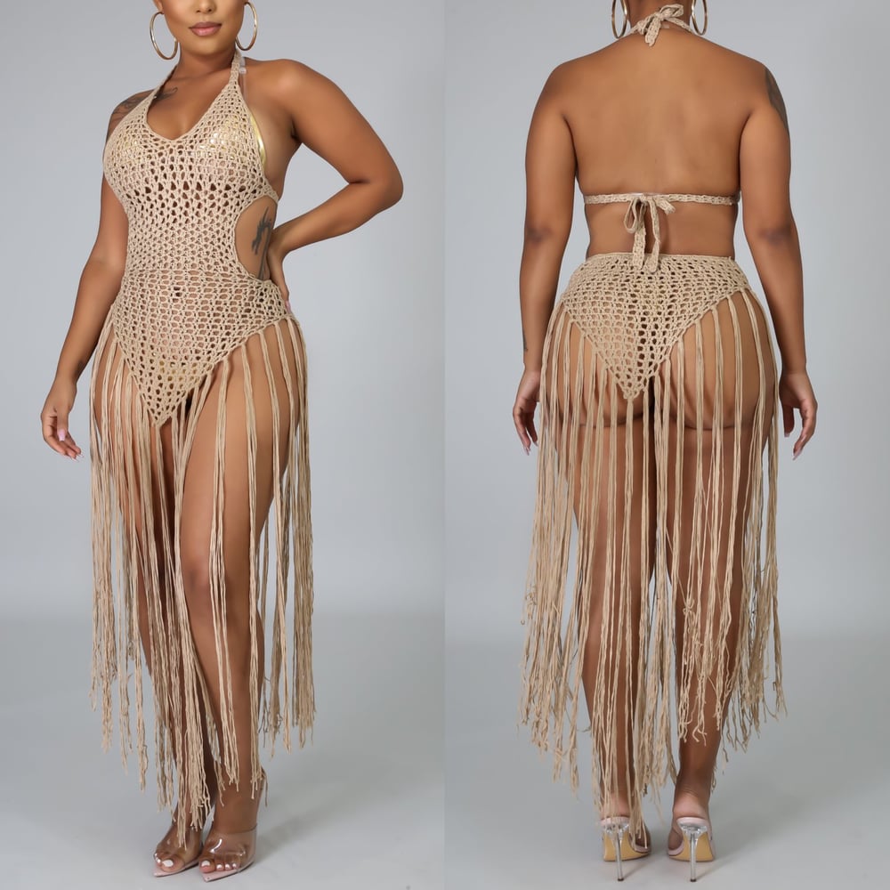 Image of Fringe Beach Cover Up