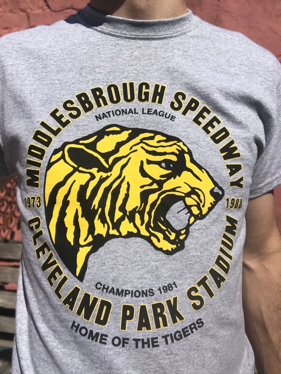 Image of MIDDLESBROUGH SPEEDWAY TEE GREY