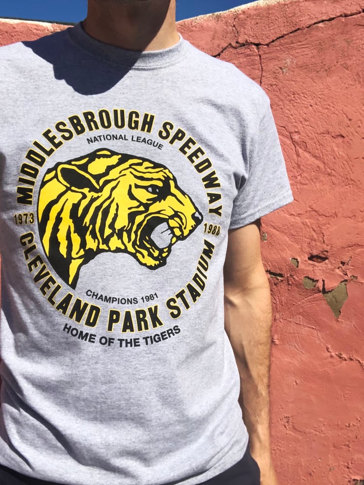 Image of MIDDLESBROUGH SPEEDWAY TEE GREY