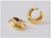 SMALL CHUNKY HOOP EARRING