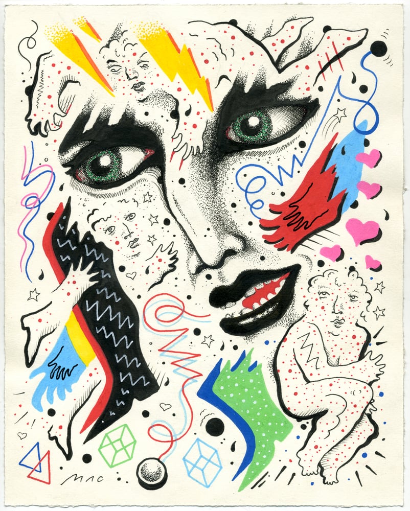 Image of "Learning To Live With It" original drawing