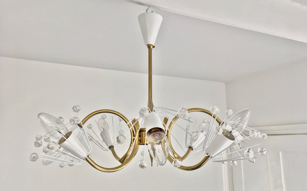 Image of 22" 8-Light Emil Stejnar Chandelier, Austria