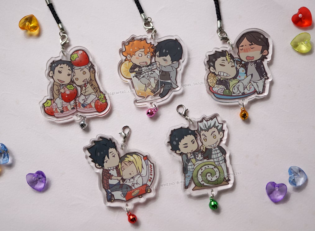 Image of Haikyuu!! Foodie OTP 2 Inch Acrylic Charm