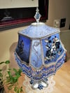 Luxury Lamp & Victorian Lampshade - Antique Lamp & Silk Lampshade