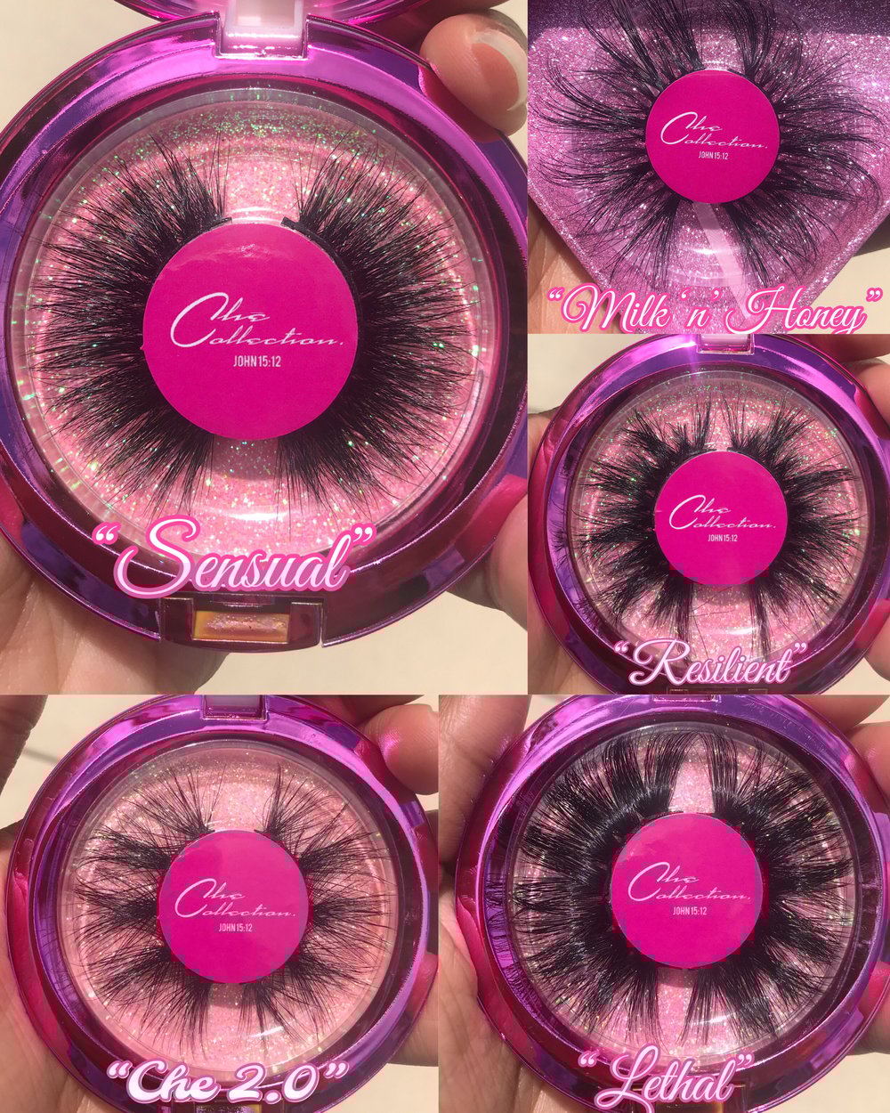 Pink Chrome Lashes