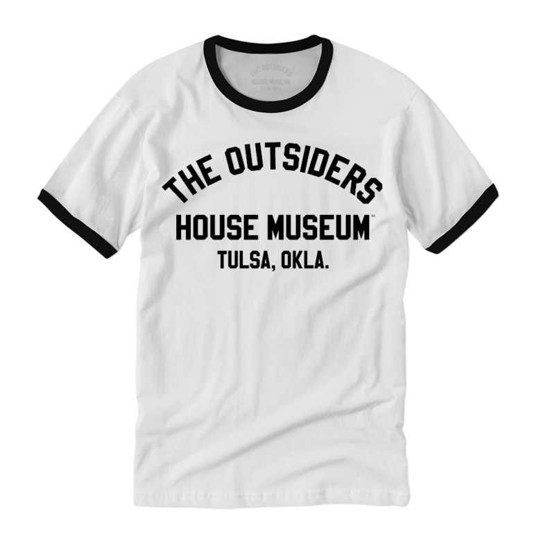 Image of The Outsiders House Museum Block Print Ringer T-Shirt