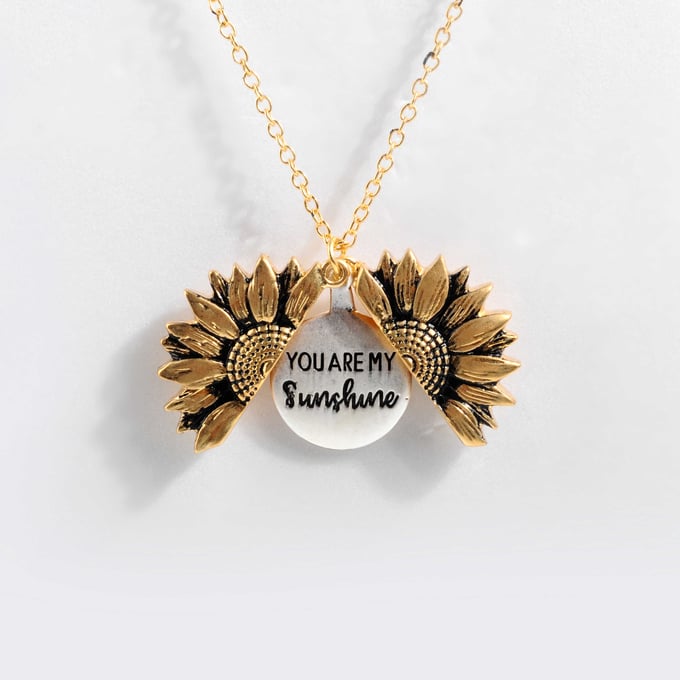 Image of Sunflower Pendant Necklace