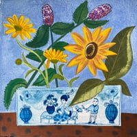 Image 1 of Mother, Son and Garden Flowers