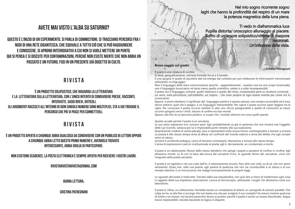 ALBA SU SATURNO / DAWN ON SATURN - ISSUE 1