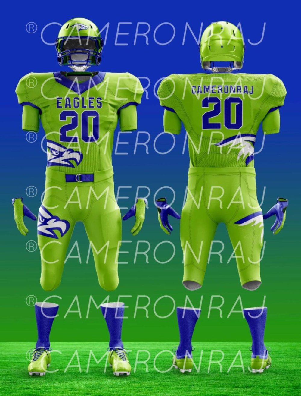 Image of Custom Football Uniform