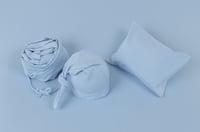 Image 1 of LIGHT BLUE Stretchy Jersey Cotton Set (5 pieces)