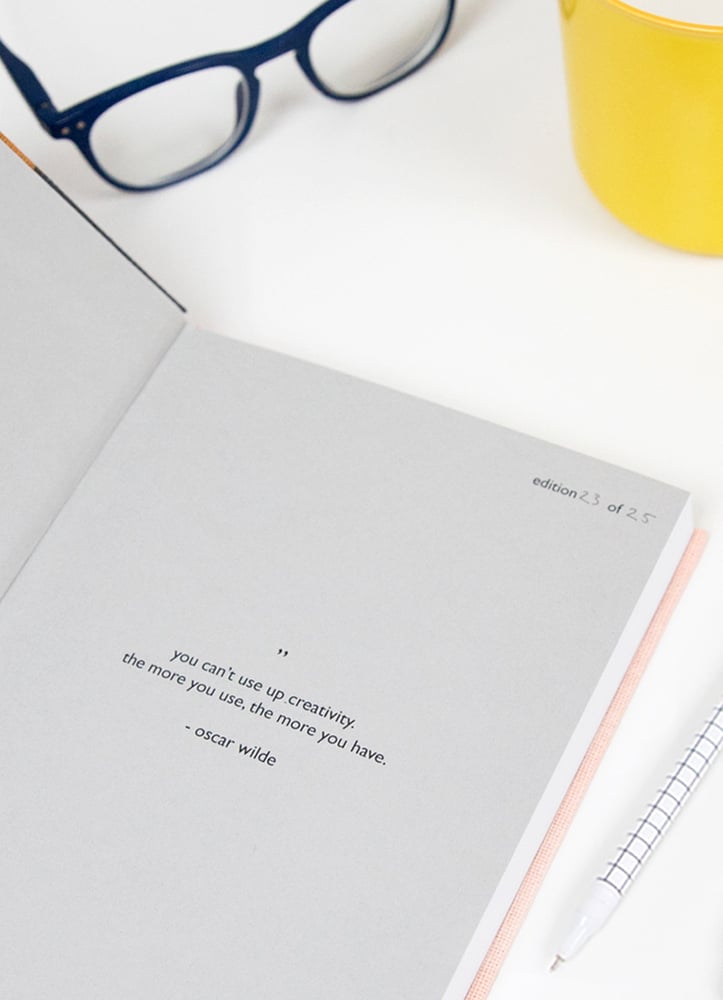 Screen printed journal 025 | kateclarkestudio