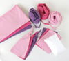 GIRL NEWBORN Stretchy Jersey Cotton Sets (5 pieces)