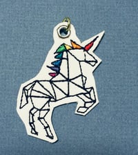 Image 1 of Geometric Unicorn Charm