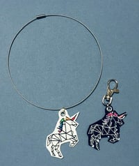 Image 2 of Geometric Unicorn Charm