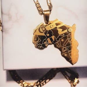 Image of AFRICAN FLAG NECKLACE 