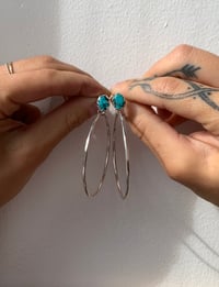 Turquoise Hoops  