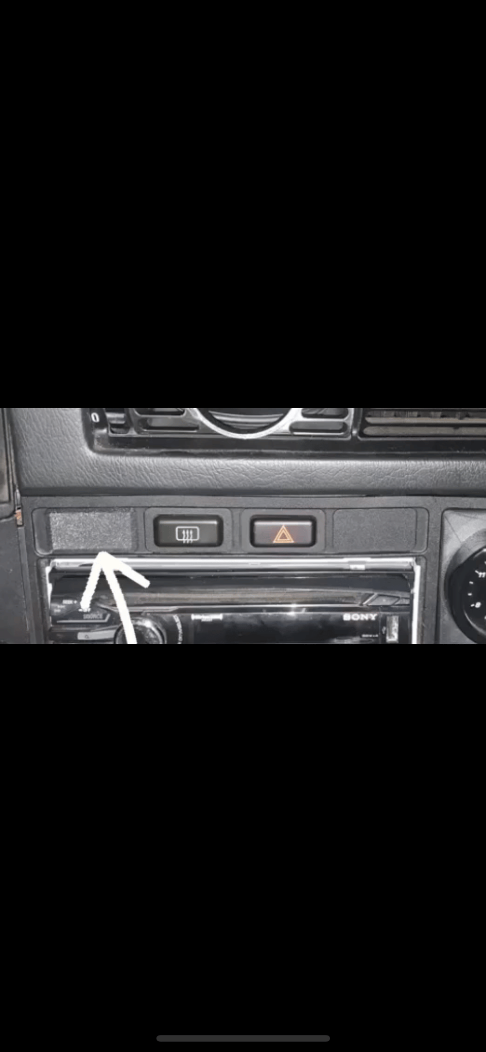 E30 dashboard switch blank