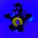 Image of Crushed Opal Fogueybear Glass Pendant