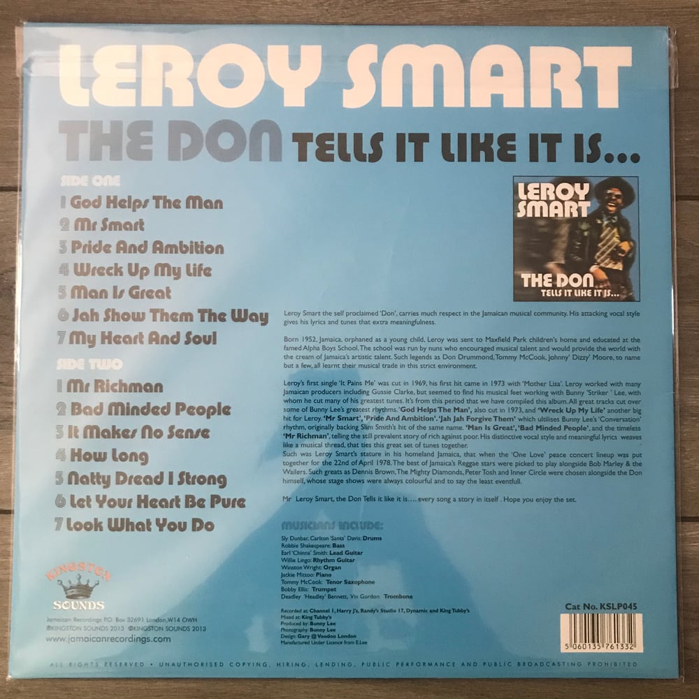 Image of Leroy Smart - The Don Tells It Like It Is Vinyl LP