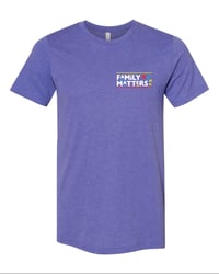 Family Matters Small Logo Purple T-Shirt