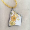 Yellow Flower Ceramic Necklace