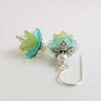 Image 1 of Water Lily Earrings (Silver)