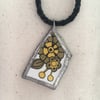 Mustard Flower Ceramic Necklace