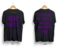 Image 1 of NIGHT HORSE "Rock n Roll Will Never Die" t-shirt