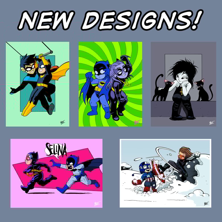 Image of *NEW* 9"x12" Assorted Designs 01 - Signed Prints, $10 ea
