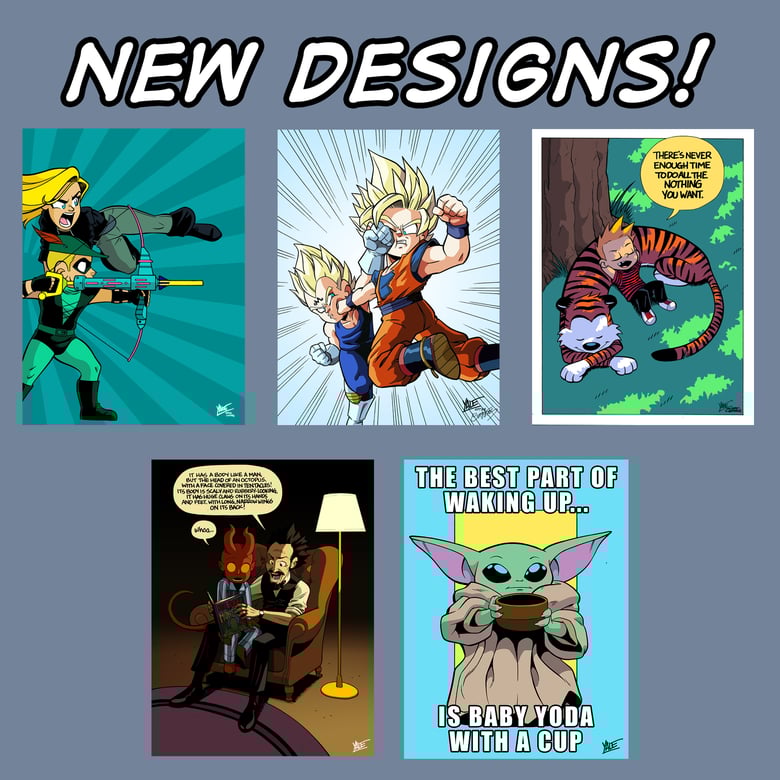 Image of *NEW* 9"x12" Assorted Designs 02 - Signed Prints, $10 ea