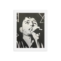 Ian Curtis Joy Division Manchester Bands Print in a Frame