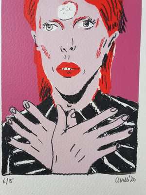 Image of David Bowie ORIGINAL #6 drawing
