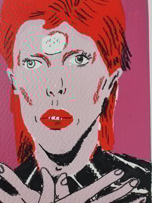 Image of David Bowie ORIGINAL #6 drawing