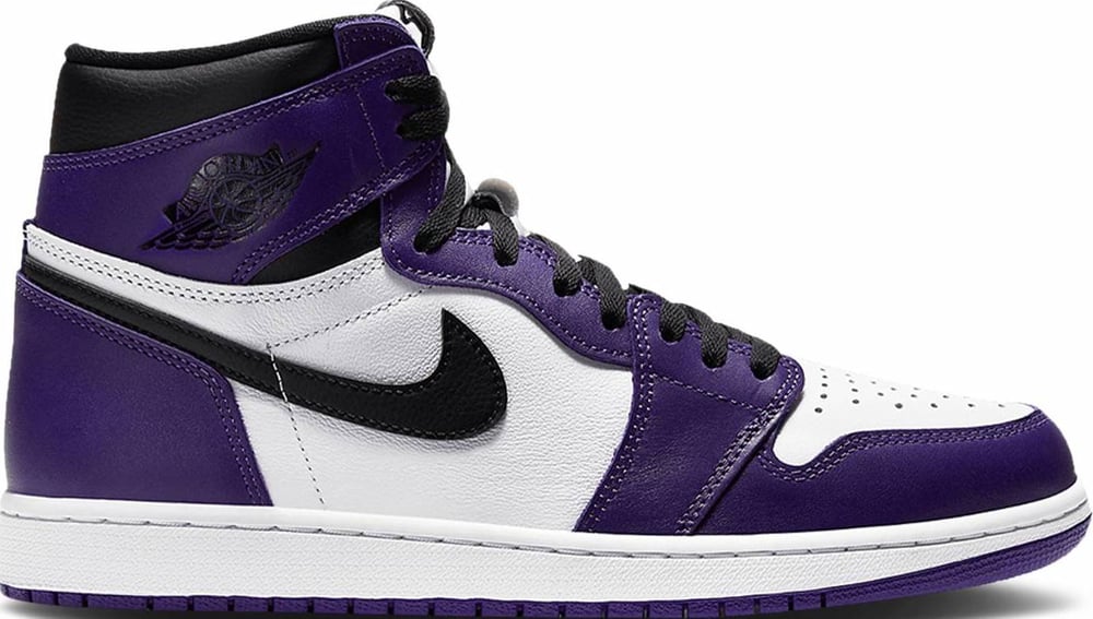 Image of Nike Retro Air Jordan 1 "Court Purple" GS Sz 7y