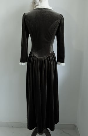 Image of SAMPLE SALE - Unreleased Dress in Dark Turquoise Velvet 014